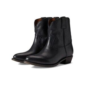 Frye Billy Short Women's Leather Short Cowboy Ankle Boots Black Size 8 NWOB $300